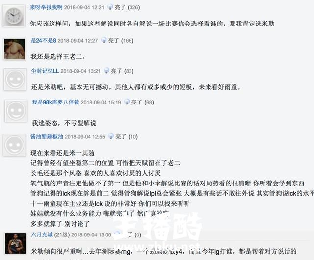 网友票选S8赛季LPL最佳解说，米勒无悬念第1，但第二名争议却很大